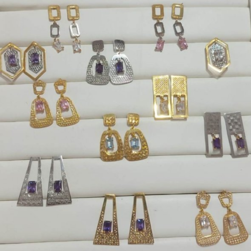 Designer Stone-Studded Earrings Collection